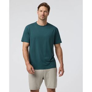 Vuori men’s shirt sleeve feather tee NEW DEEP SEA MEDIUM teal blue active t-shir